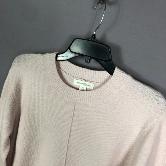 Treasure & Bond Pink Hush Cotton Crew Neck Sweater Size XS - Picture 3 of 9